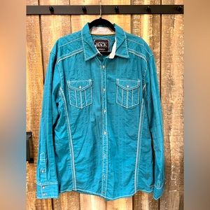 Men's Buckle Black athletic fit L/S - EUC. Smike